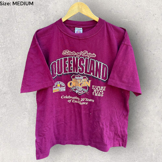 QLD MAROONS 2000 VINTAGE FULL BOAR SHIRT
