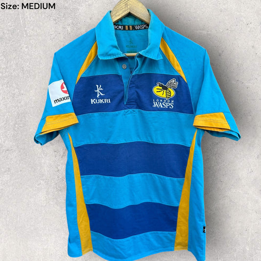 LONDON WASPS KUKRI RUGBY UNION JERSEY SHORT SLEEVE