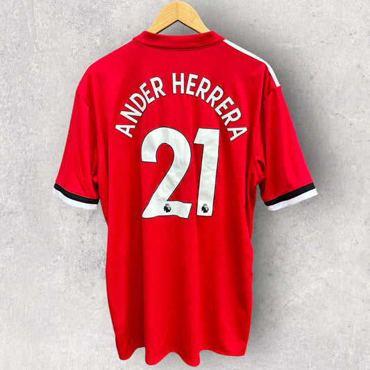 ANDER HERRERA MANCHESTER UNITED 2017-2018 ADIDAS HOME JERSEY