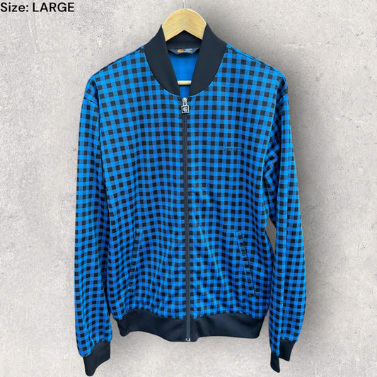 CARHARTT BLUE & BLACK CHECKERED FULL ZIP JACKET