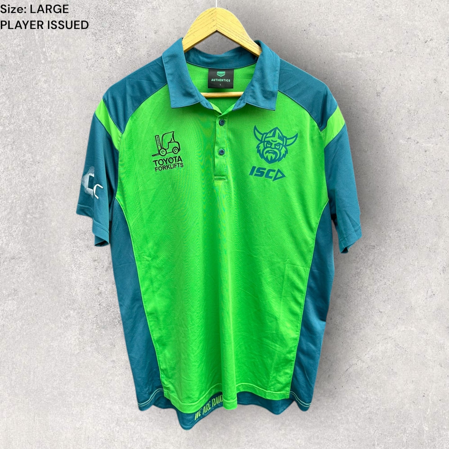 CANBERRA RAIDERS MEDIA POLO PLAYER ISSUED TO TREY MOONEY