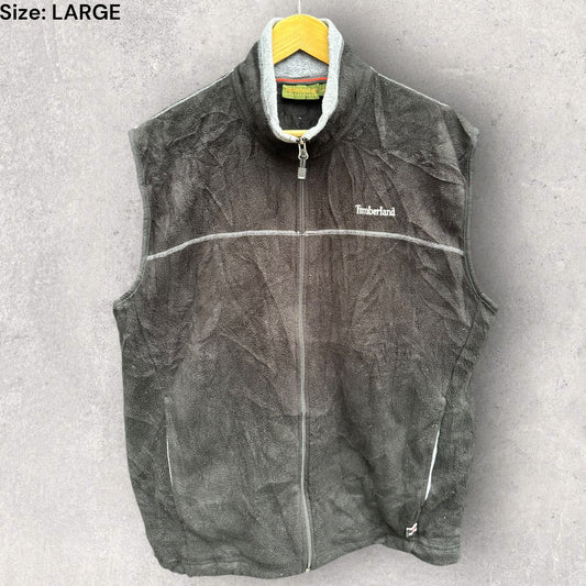 TIMBERLAND WEATHERGEAR VINTAGE SLEEVELESS FLEECE VEST JUMPER