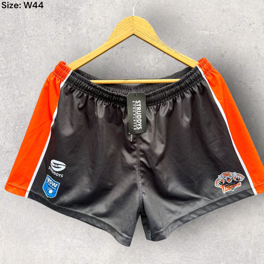 GREENACRE TIGERS RUGBY LEAGUE MATCH SHORTS BRAND NEW WITH TAGS