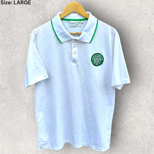 GLASGOW CELTIC WHITE POLO SHIRT