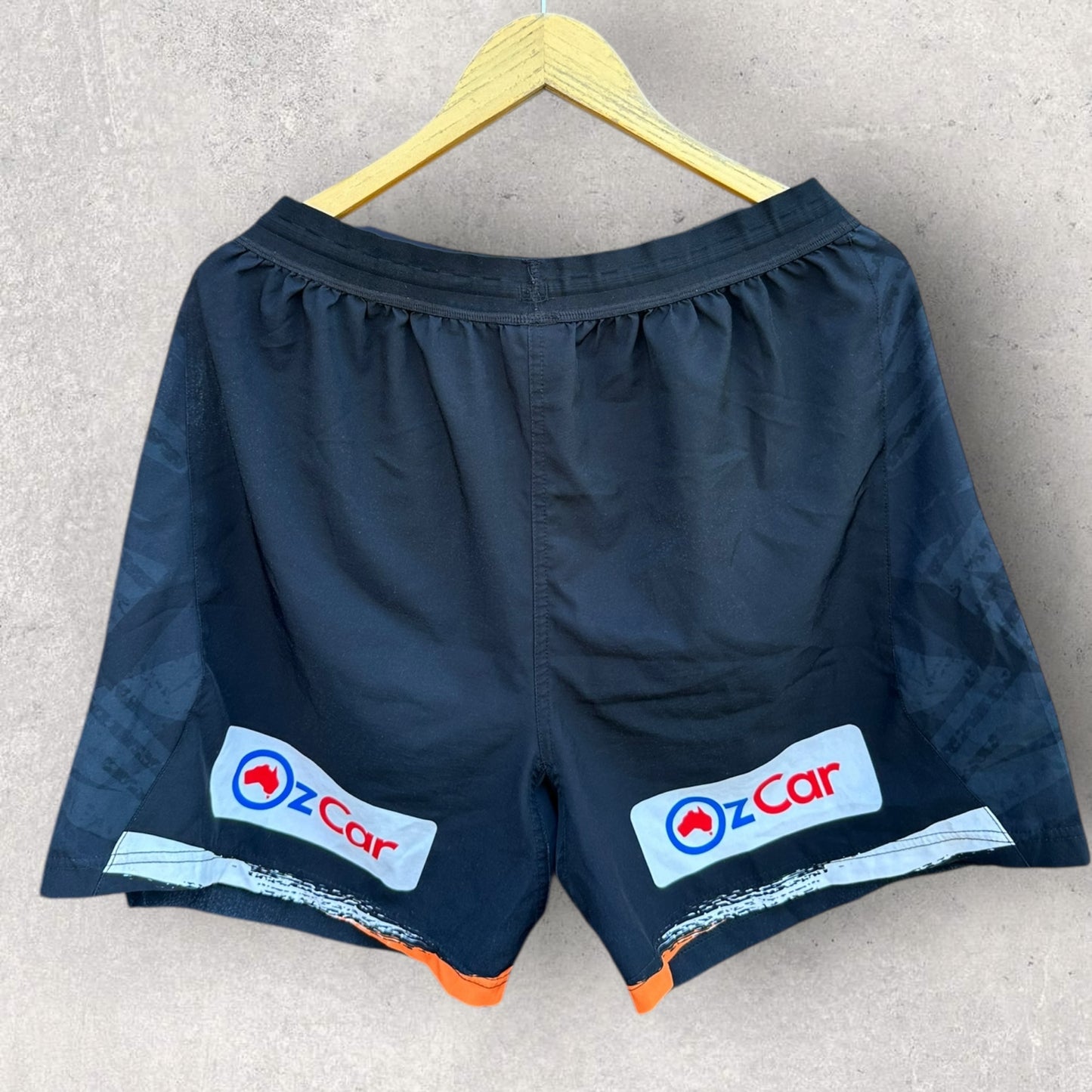 WESTS TIGERS 2025 PLAYER TRAINING SHORTS ISSUED TO REUBEN PORTER