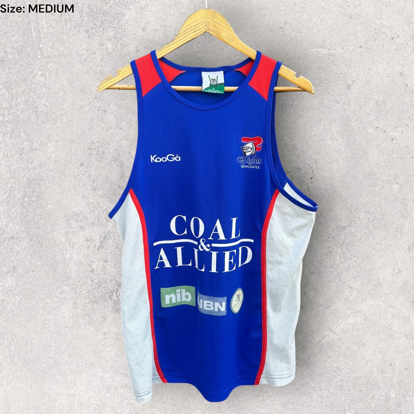 NEWCASTLE KNIGHTS KOOGA TRAINING SINGLET