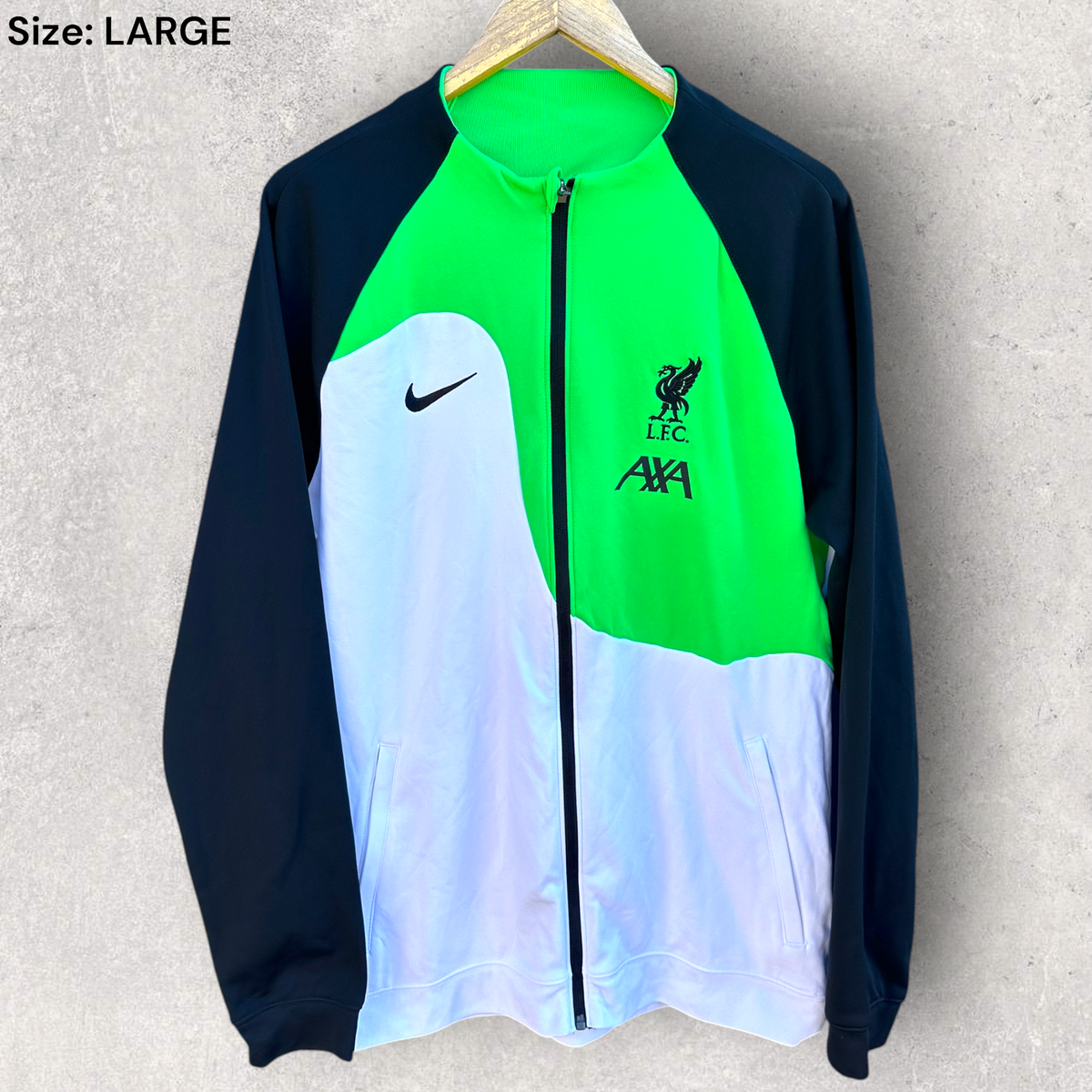 Liverpool FC 2023/2024 Nike Anthem Green & White Football Jacket
