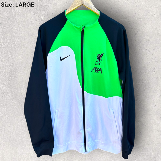 Liverpool FC 2023/2024 Nike Anthem Green & White Football Jacket