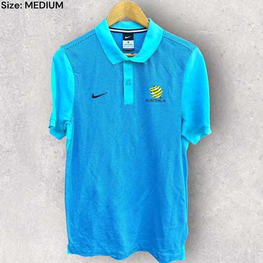 AUSTRALIAN SOCCEROOS BLUE NIKE POLO SHIRT