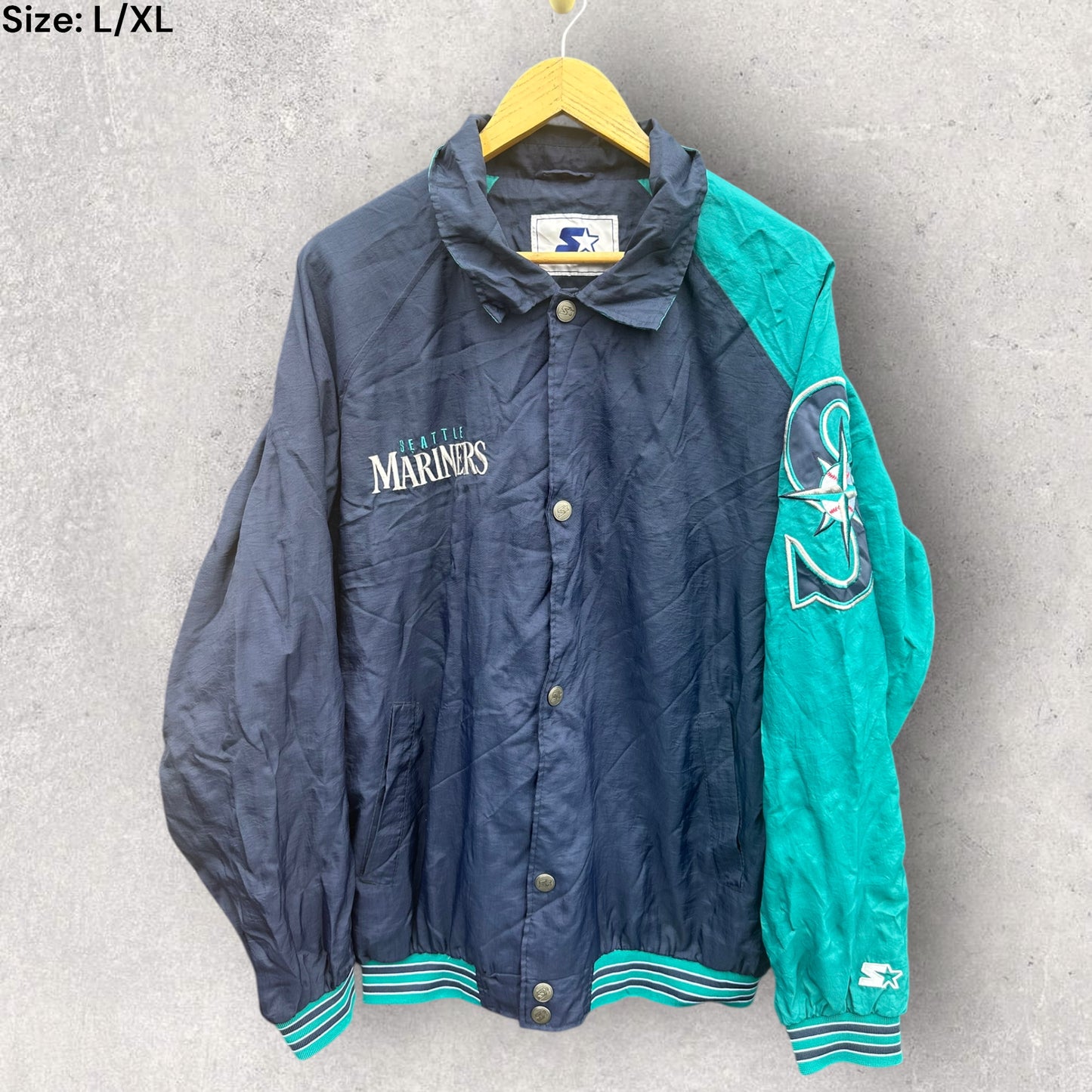 SEATTLE MARINERS STARTER MLB VINTAGE WINDBREAKER JACKET