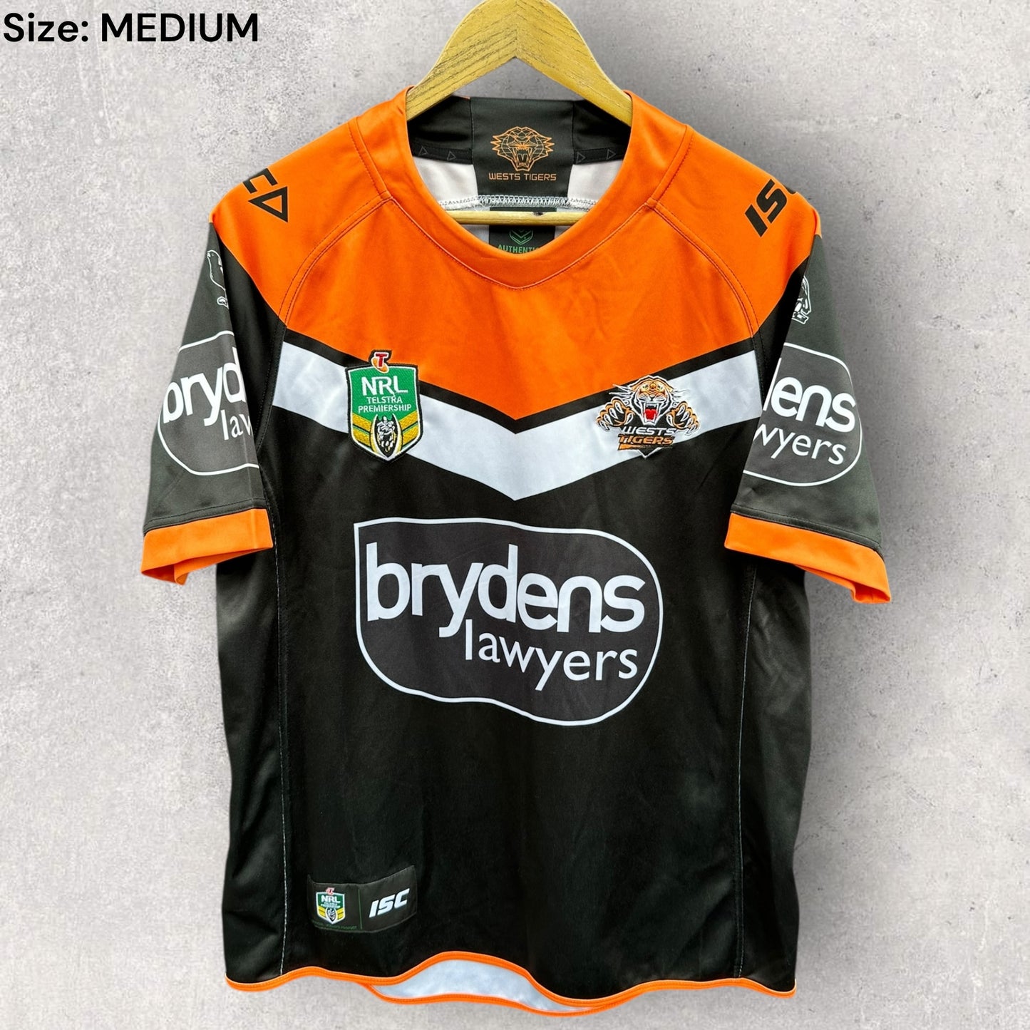 Wests Tigers 2018 ISC Home Rugby League Nrl Jersey
