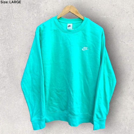 NIKE GREEN PULLOVER JUMPER