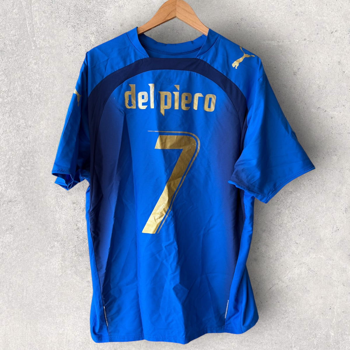 Alessandro Del Piero Italy 2006 Puma World Cup Home Football Jersey