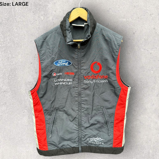 VODAFONE X FORD RACING LOWNDES X WHINCUP V8 SUPERCARS SLEEVELESS VEST