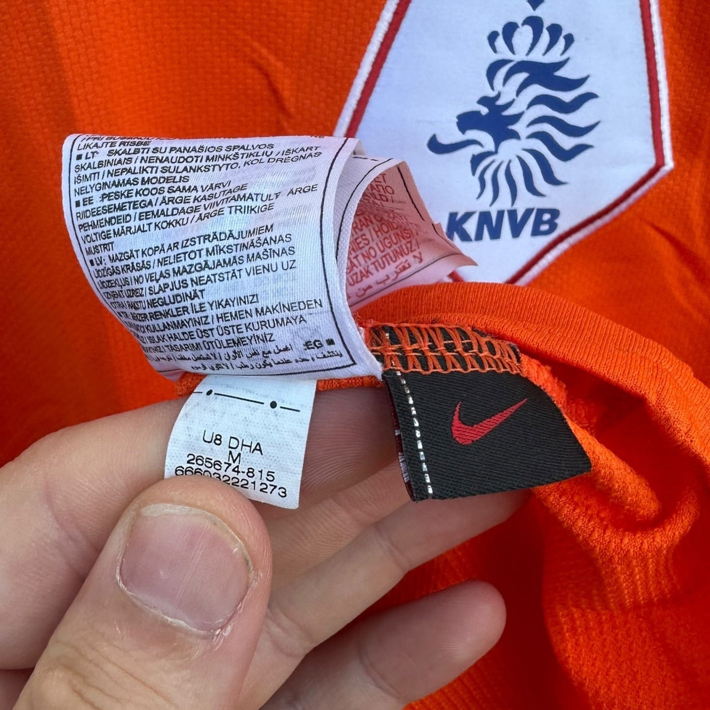 NETHERLANDS 2008 NIKE HOME FOOTBALL JERSEY