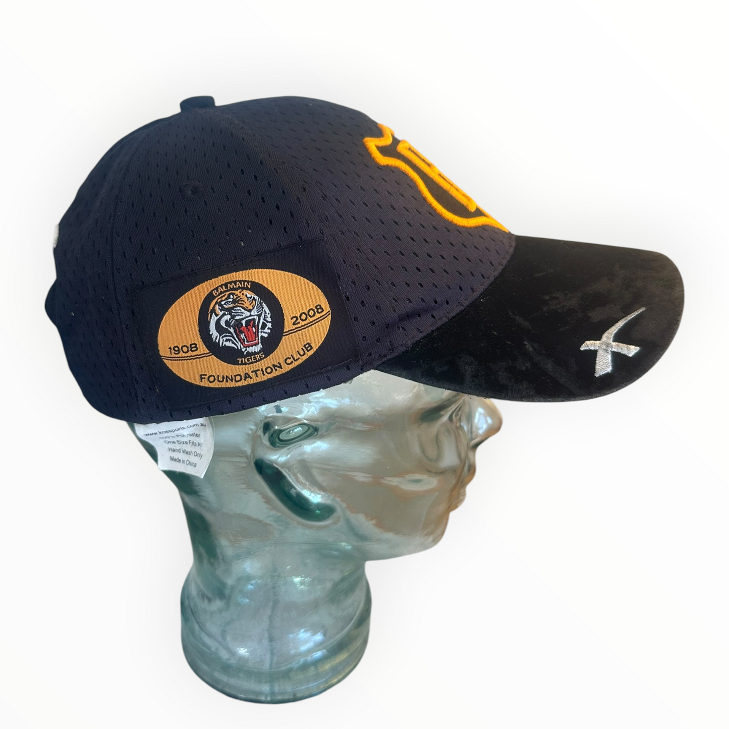 Balmain X Wests Tigers 2008 Centenary X-Blades Black Hat Cap