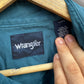 WRANGLER BUTTON UP BLUE LONG SLEEVE COLLARED SHIRT