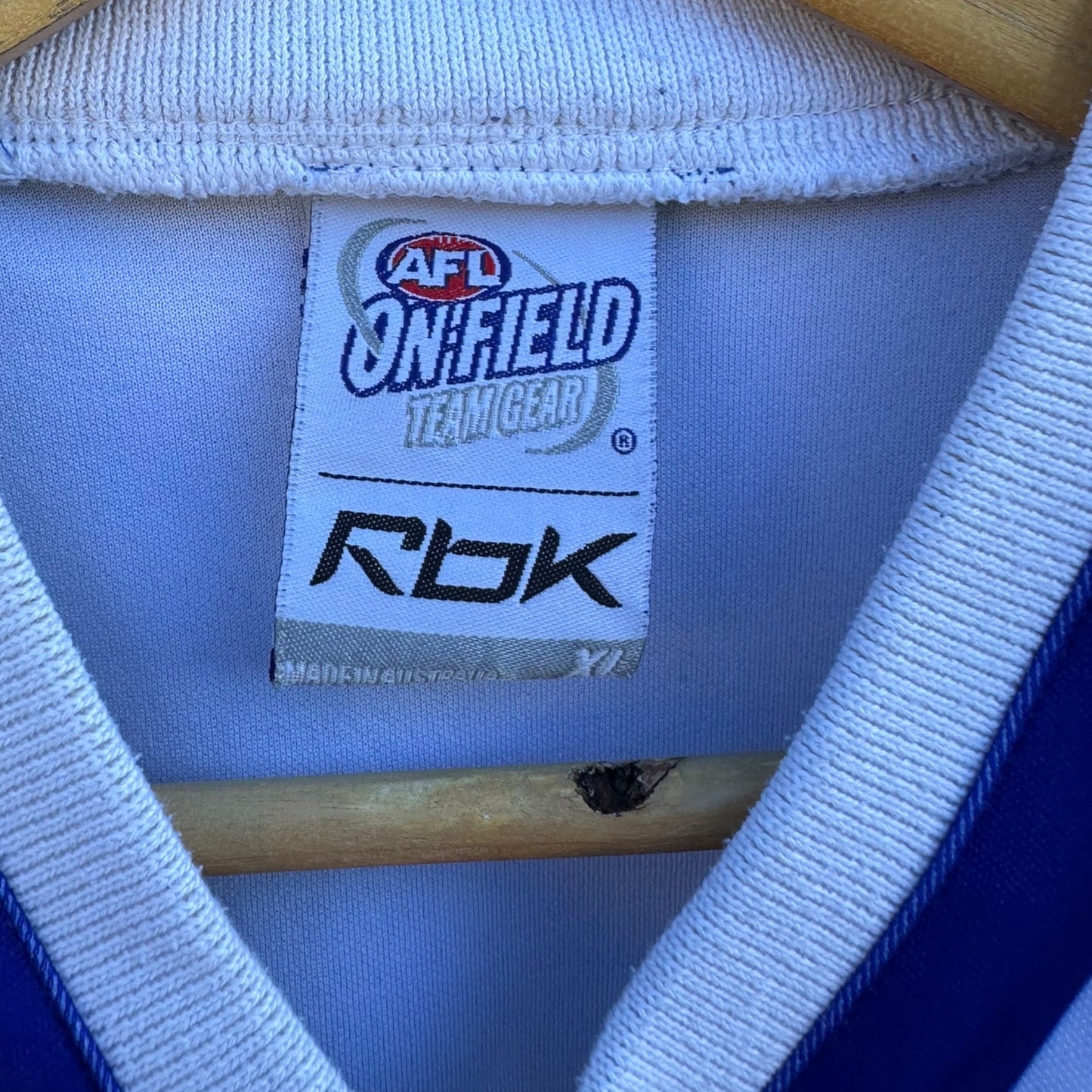 NORTH MELBOURNE KANGAROOS REEBOK VINTAGE KIDS AFL JERSEY