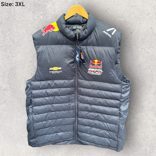 RED BULL RACING TEAM PUFFER VEST BRAND NEW WITH TAGS