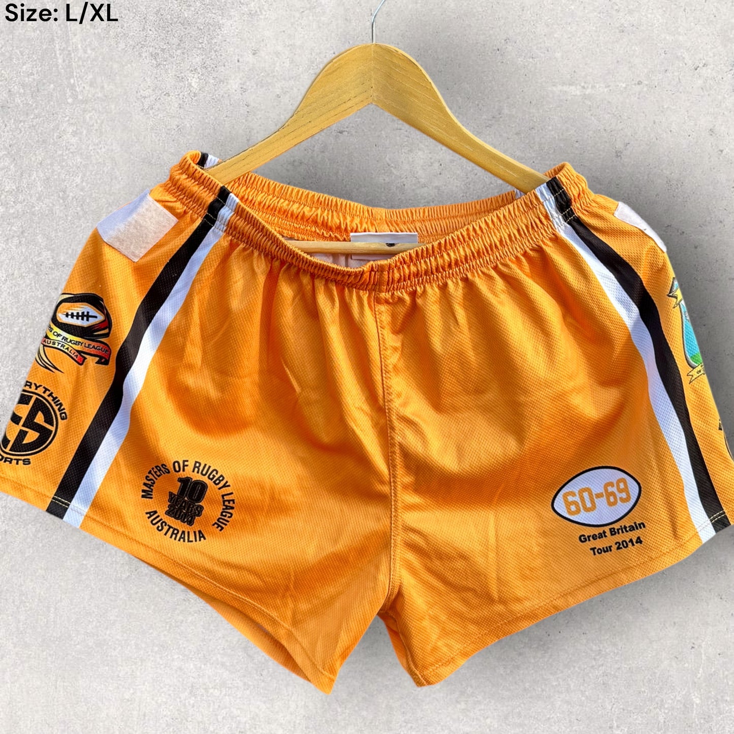 MARSTERS RUGBY LEAGUE 2014 GREAT BRITIAN TOUR MATCH SHORTS