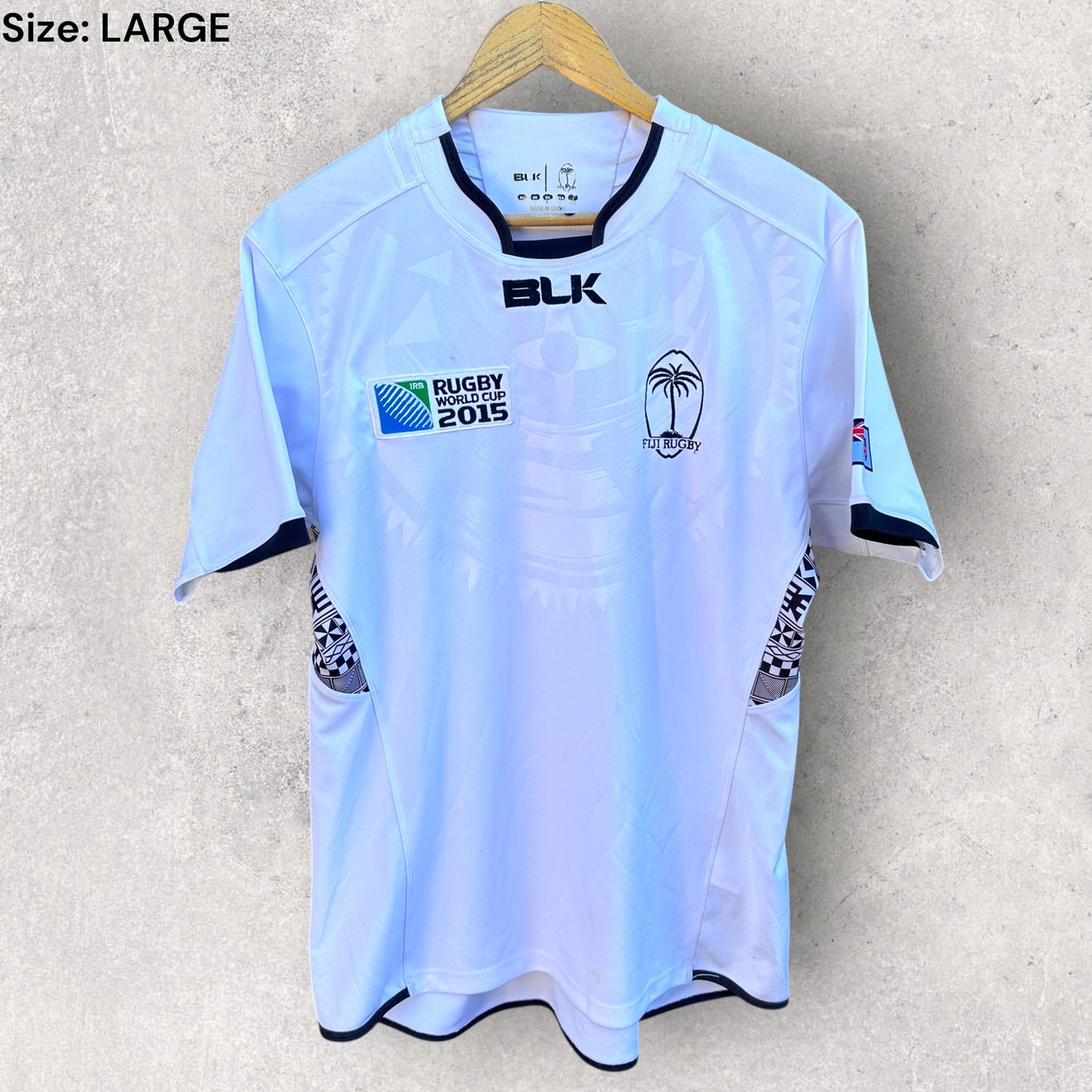 FIJI RUGBY WORLD CUP 2015 BLK JERSEY
