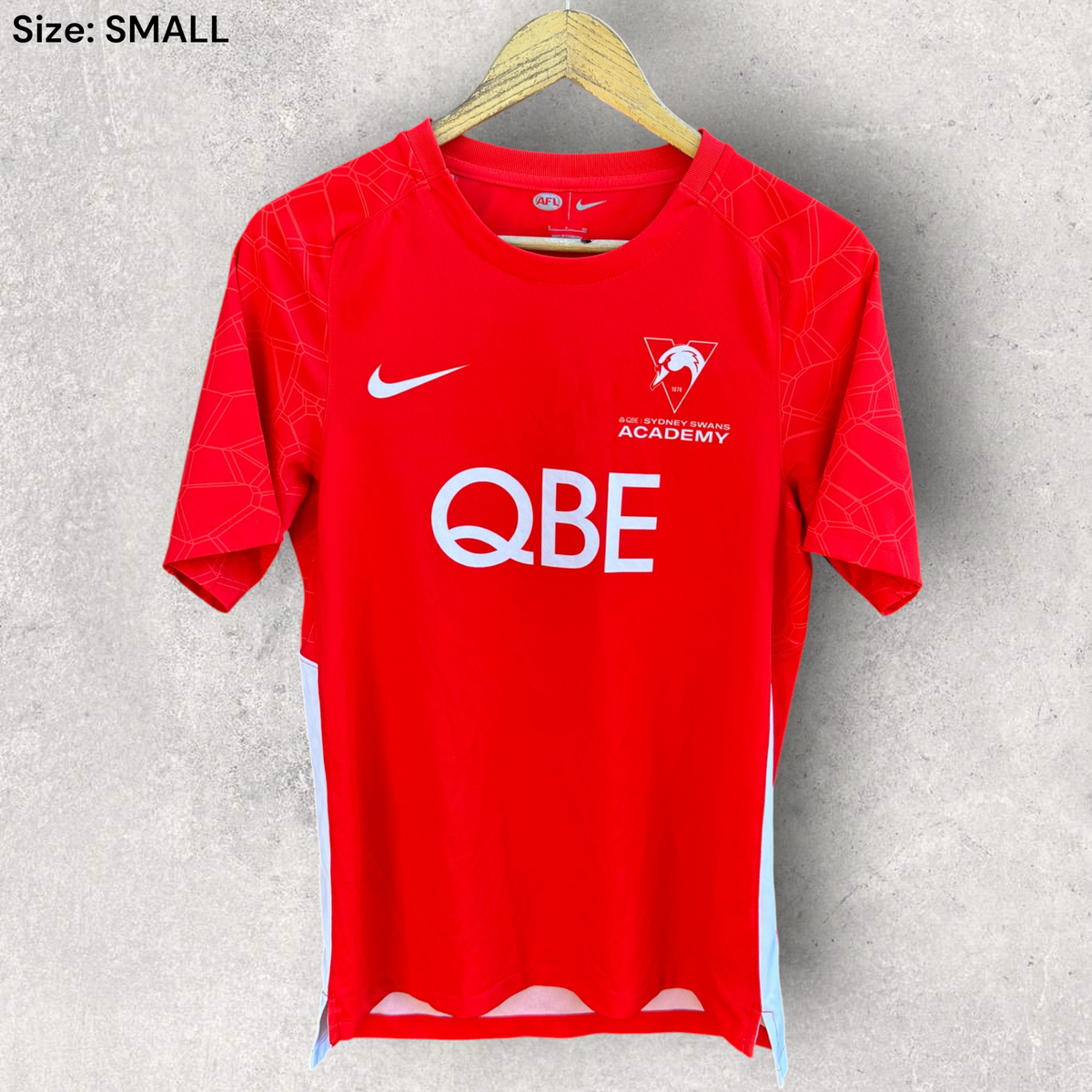 Sydney Swans Academy Nike Red Short Sleeve Training AFL Shirt