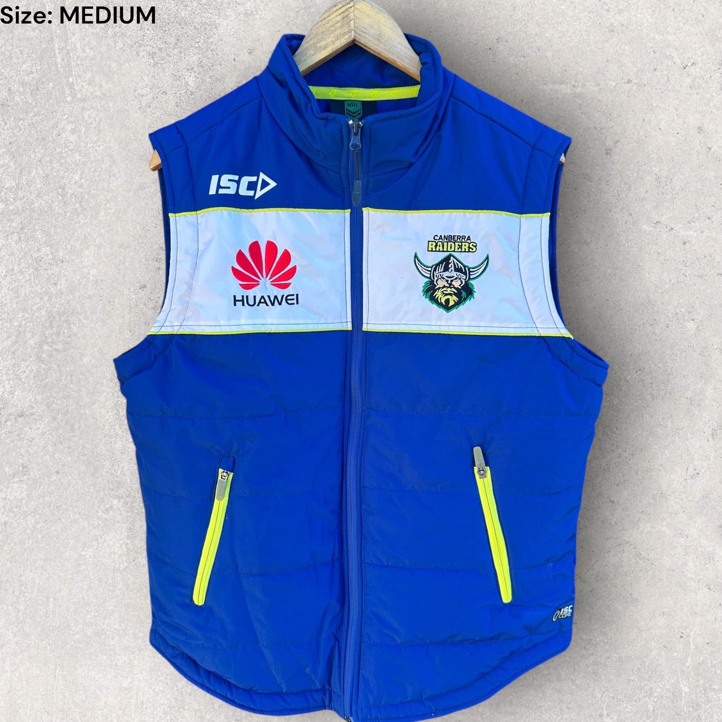 Canberra Raiders ISC Blue Sleeveless Puffer Vest