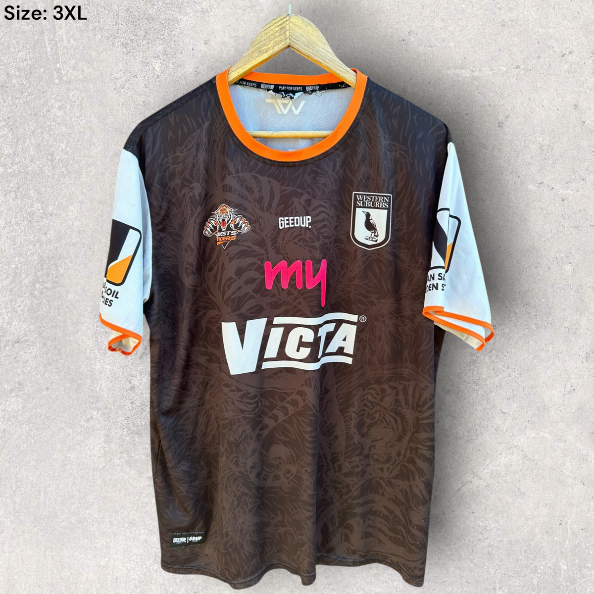Western Suburbs Magpies Geedup Rugby League Training Shirt