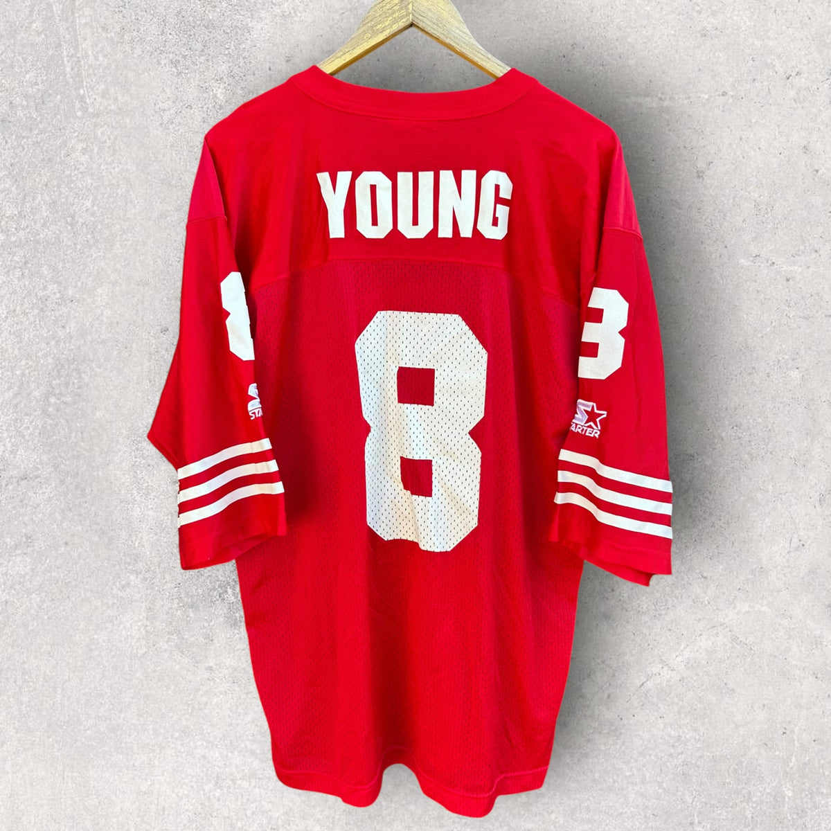 Steve Young San Francisco 49ers Starter Vintage NFL Red Jersey