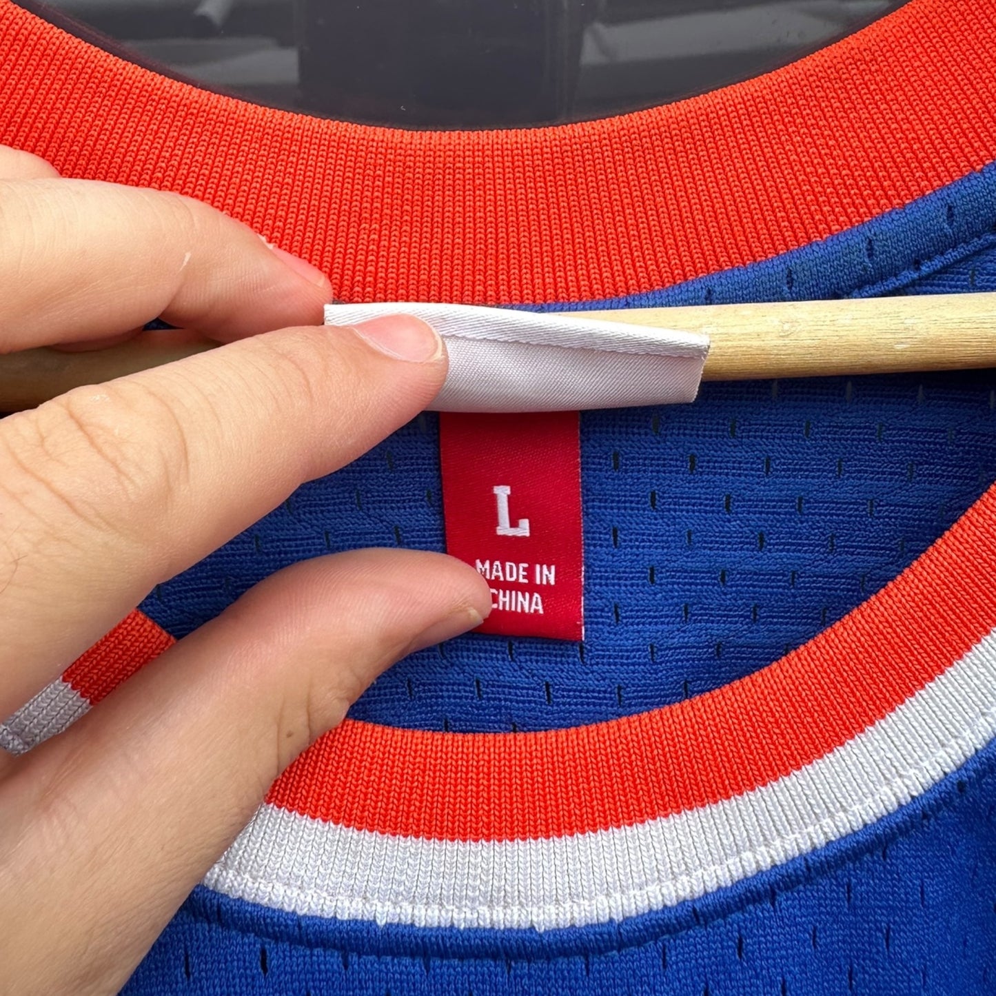 PATRICK EWING NEW YORK YANKEES SWINGMAN NBA HARDWOOD CLASSIC JERSEY