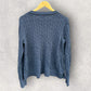 TOMMY HILFIGER BLUE KNITTED JUMPER