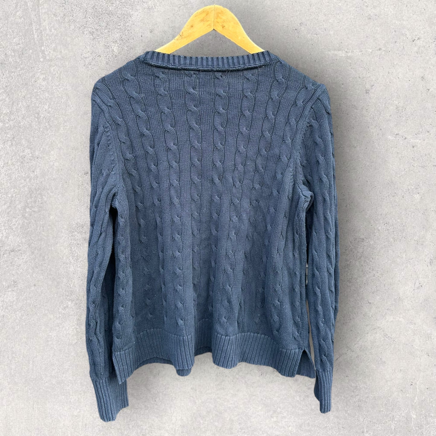 TOMMY HILFIGER BLUE KNITTED JUMPER