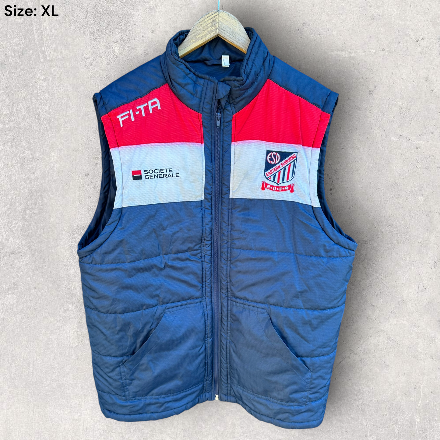 Eastern Suburbs Rugby Union Club Sleeveless Puffer Vest Jacket