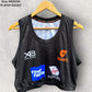 GWS GIANTS X-BLADES BLACK PLAYER WORN TRAINING BIB