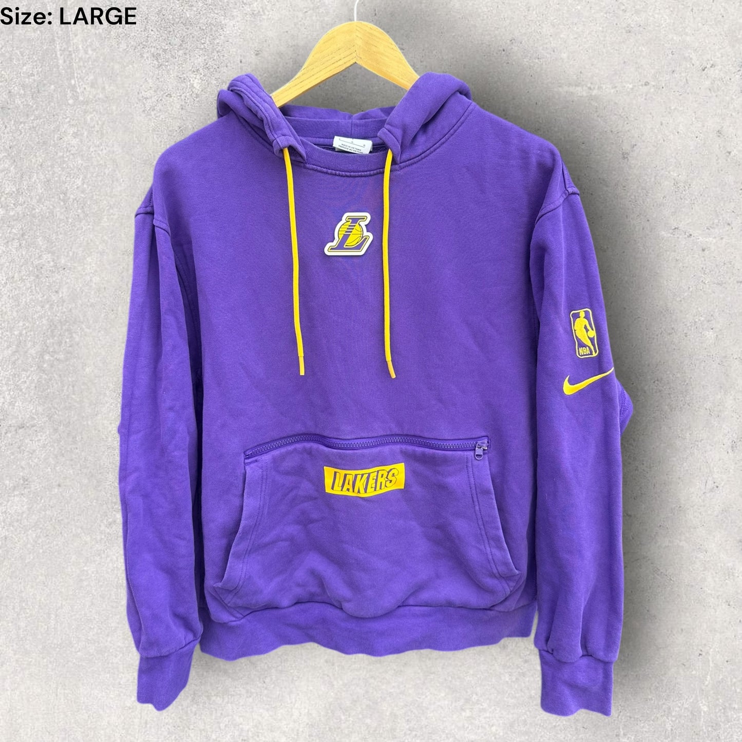 LA LAKERS PURPLE NIKE HOODED JUMPER