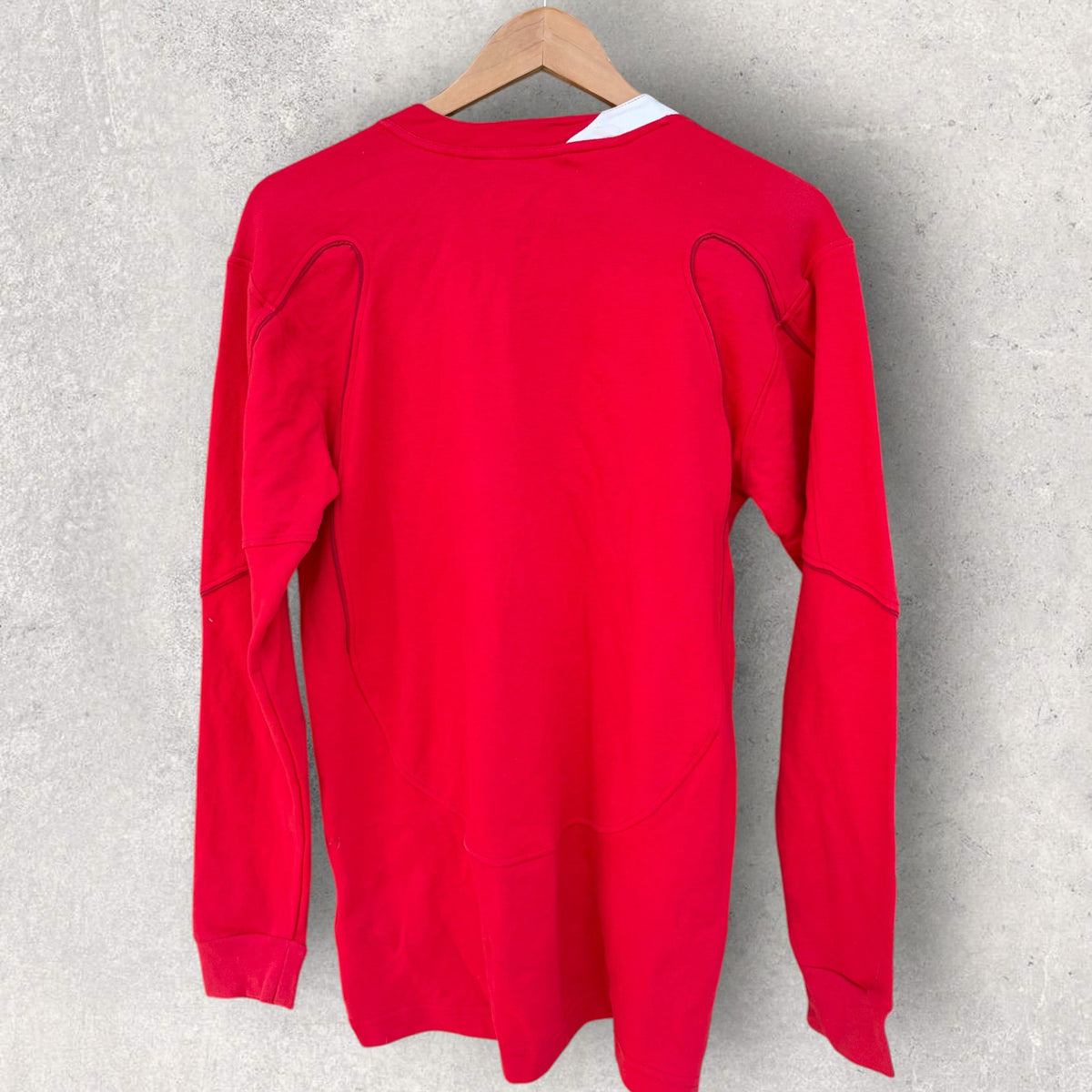 Wales Rugby Union 2007 World Cup Reebok Long Sleeve Red Jersey