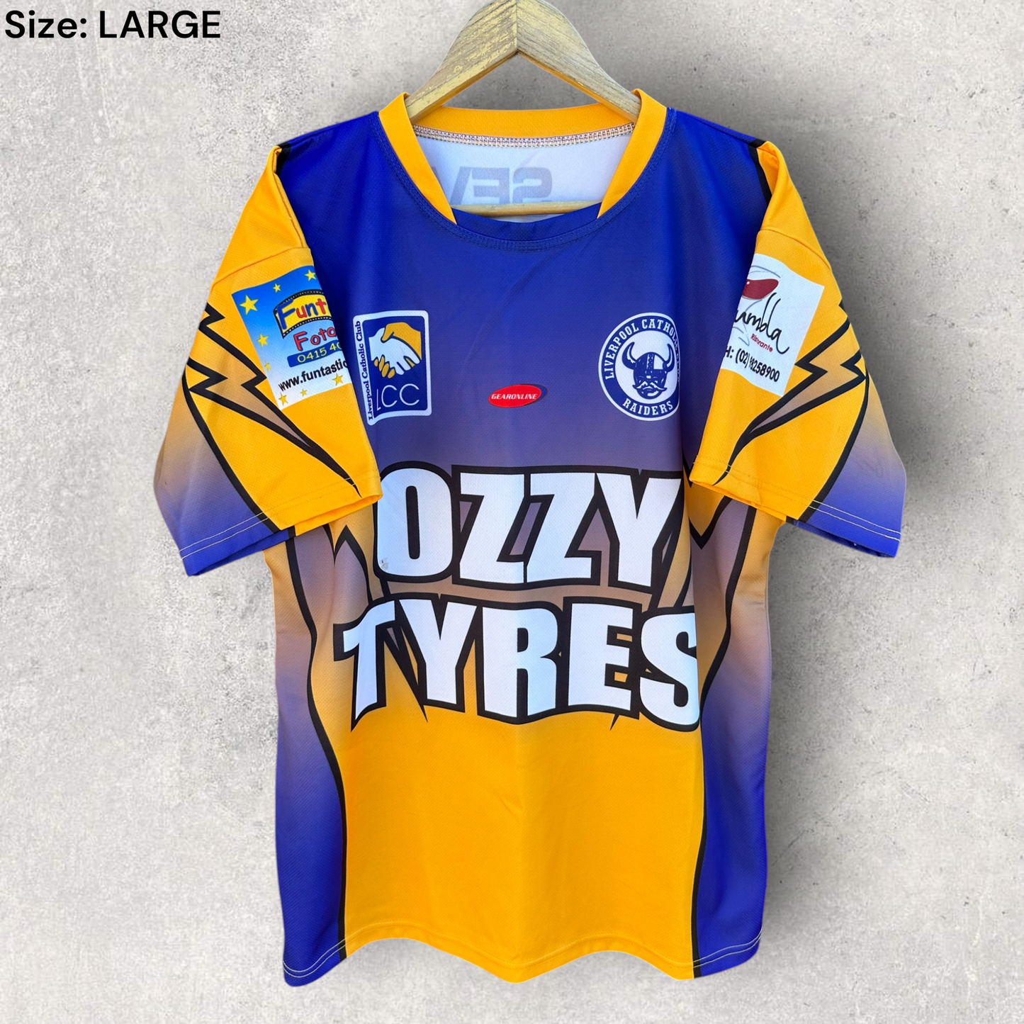 Liverpool Catholic Club LCC Raiders NSW Rugby League Match Jersey