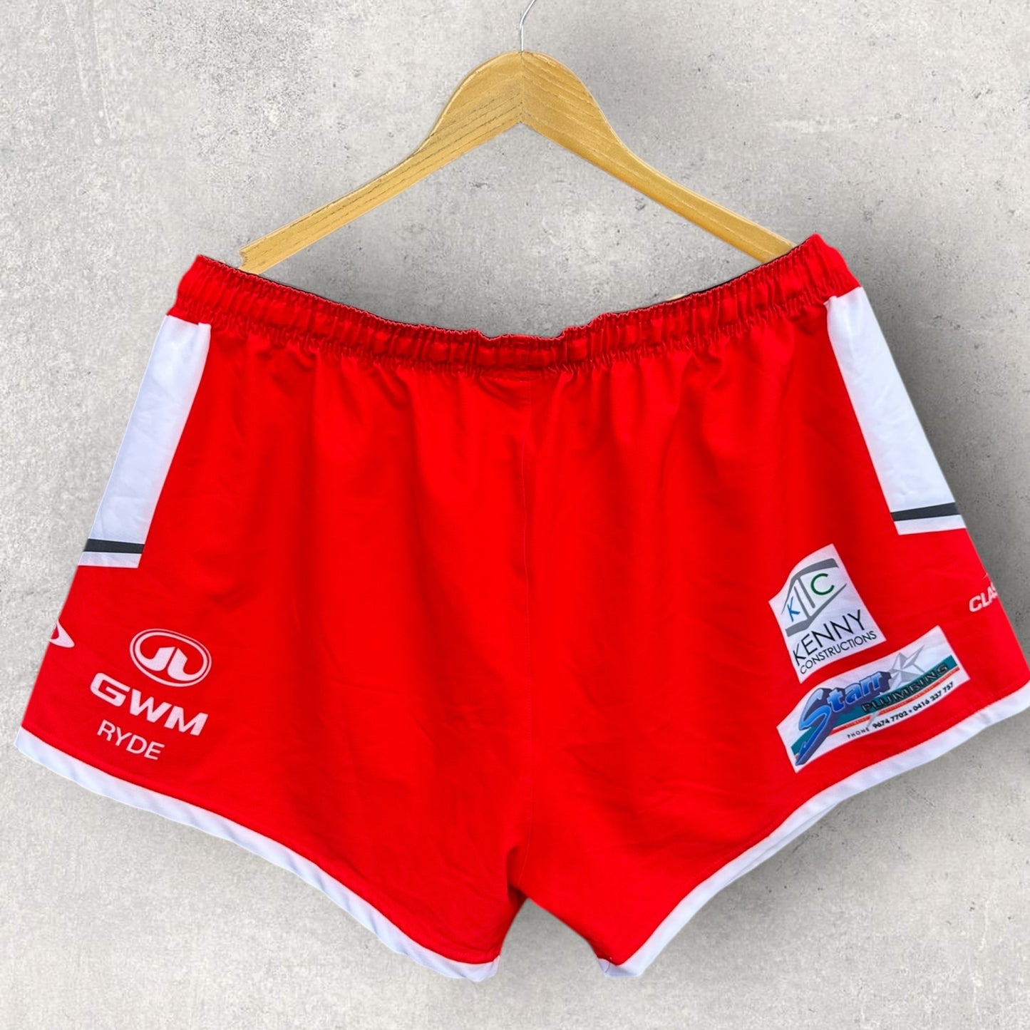 RYDE-EASTWOOD HAWKS CLASSIC RUGBY LEAGUE MATCH SHORTS