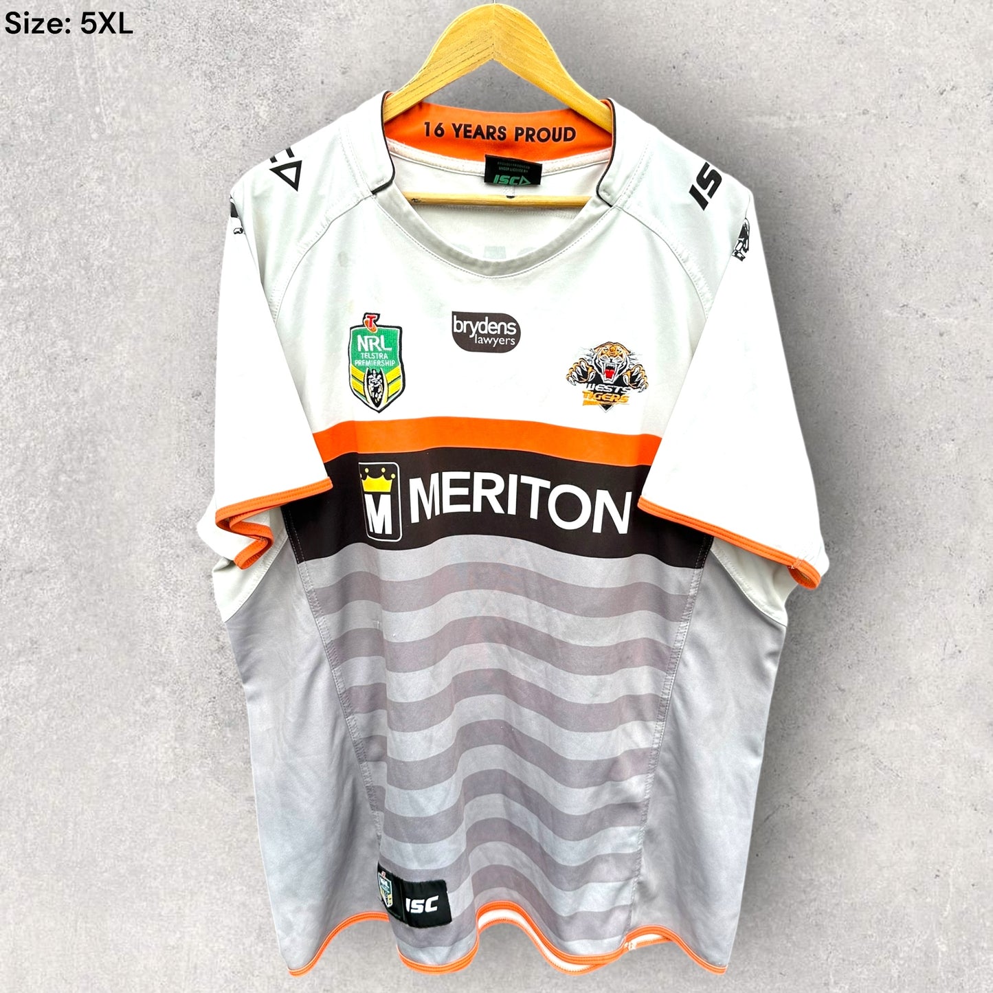 WESTS TIGERS 2015 AWAY ISC JERSEY