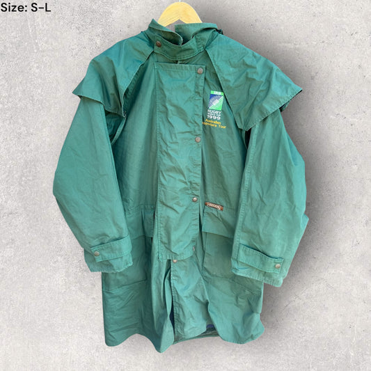 AUSTRALIAN WALLABIES 1999 RUGBY WORLD CUP DRIZA-BONE VINTAGE SUPPORTERS JACKET