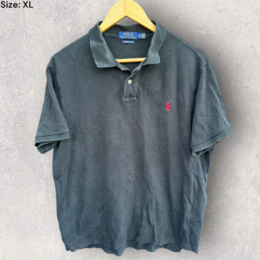 RALPH LAUREN POLO BLACK POLO SHIRT