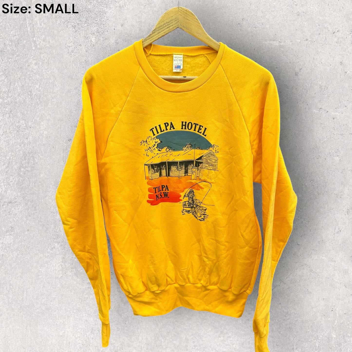 TILPA Hotel Vintage Yellow Pullover Jumper
