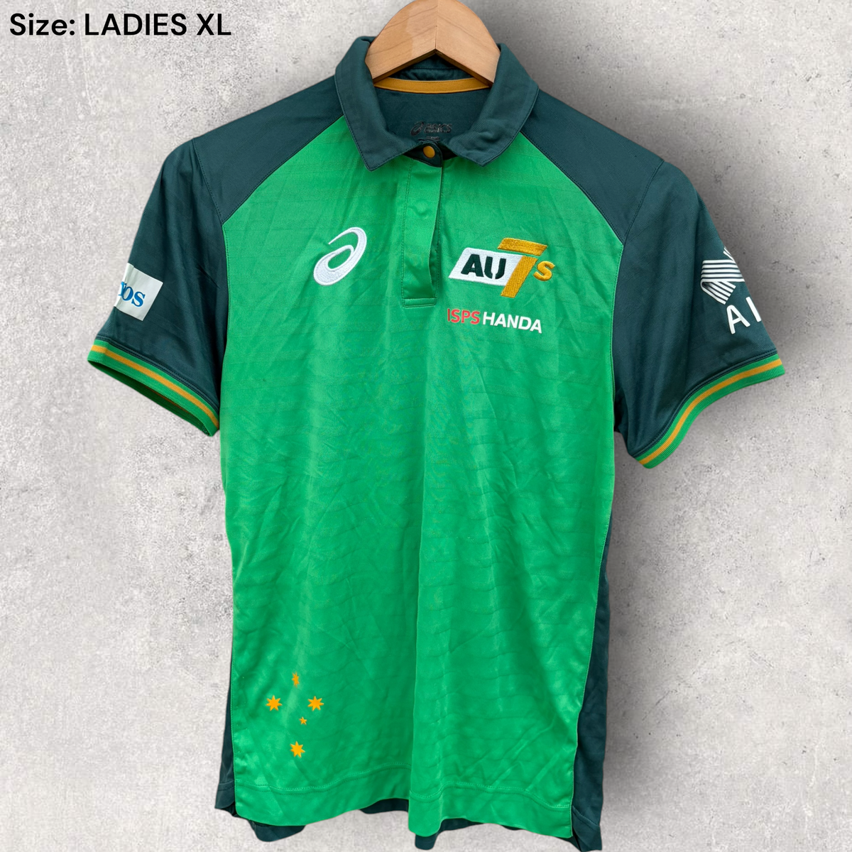 Australia 7s ASICS Rugby Union Ladies Media Polo Player Issued Shirt