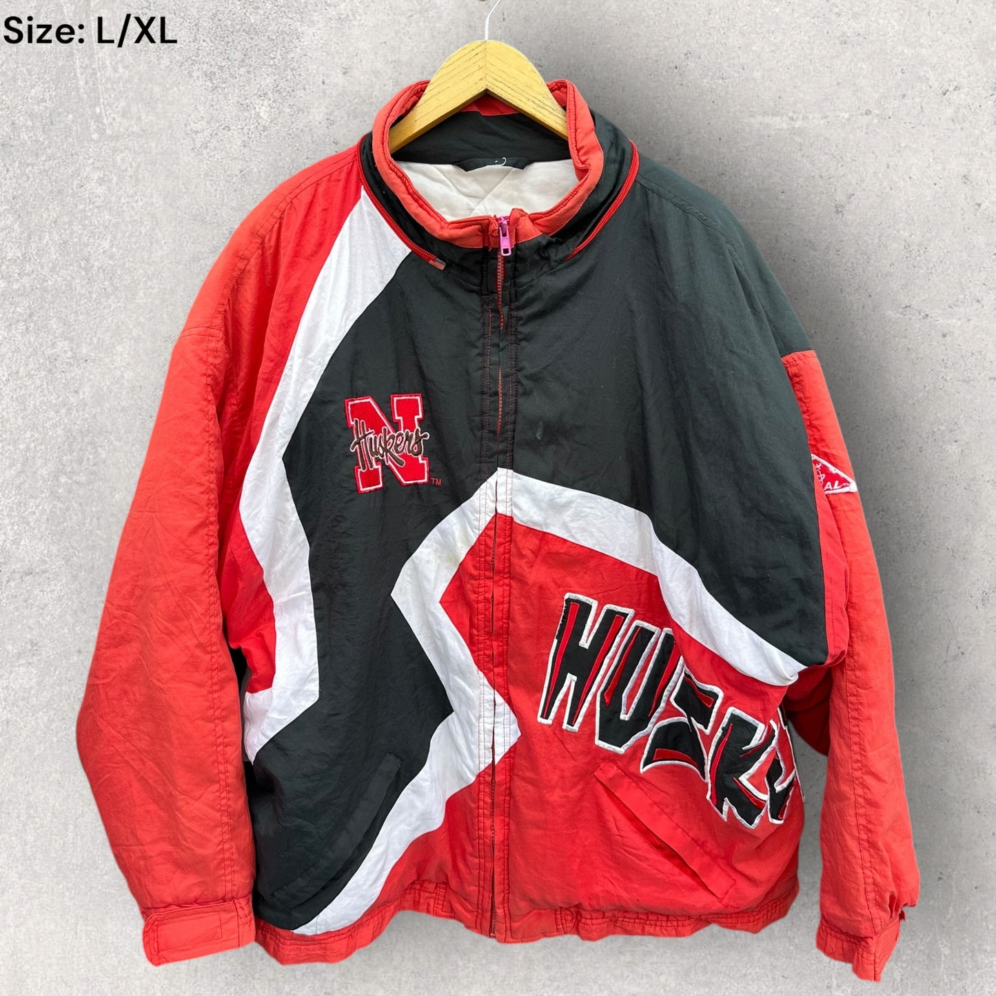 NEBRASKA HUSKERS NCAA KEAMEAL VINTAGE 90s JACKET