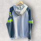 Canberra Raiders ISC Staff issued Green Machine Grey Hooded Jumper