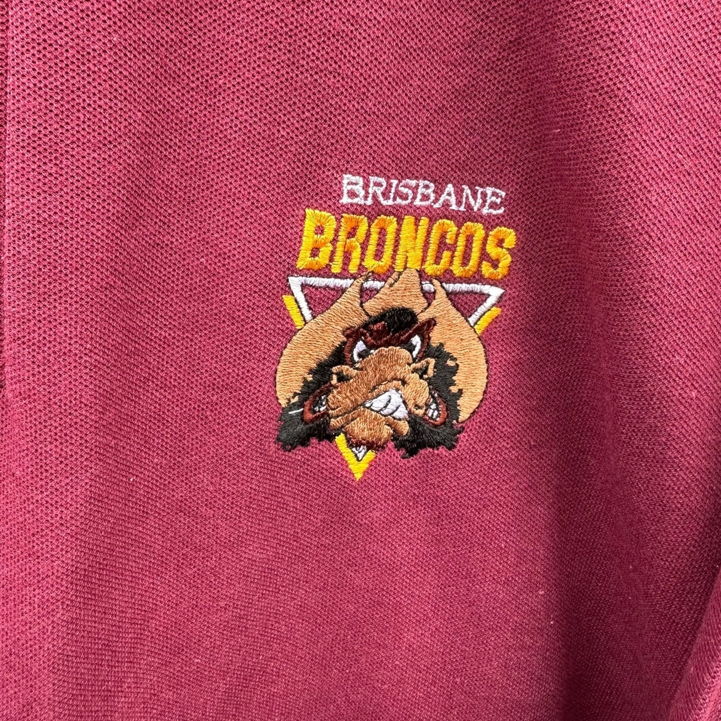 Brisbane Broncos NSW Rugby League Vintage Polo Shirt