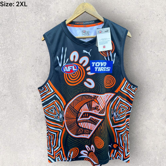 GWS GIANTS 2024 PUMA INDIGENOUS GUERNSEY BRAND NEW WITH TAGS