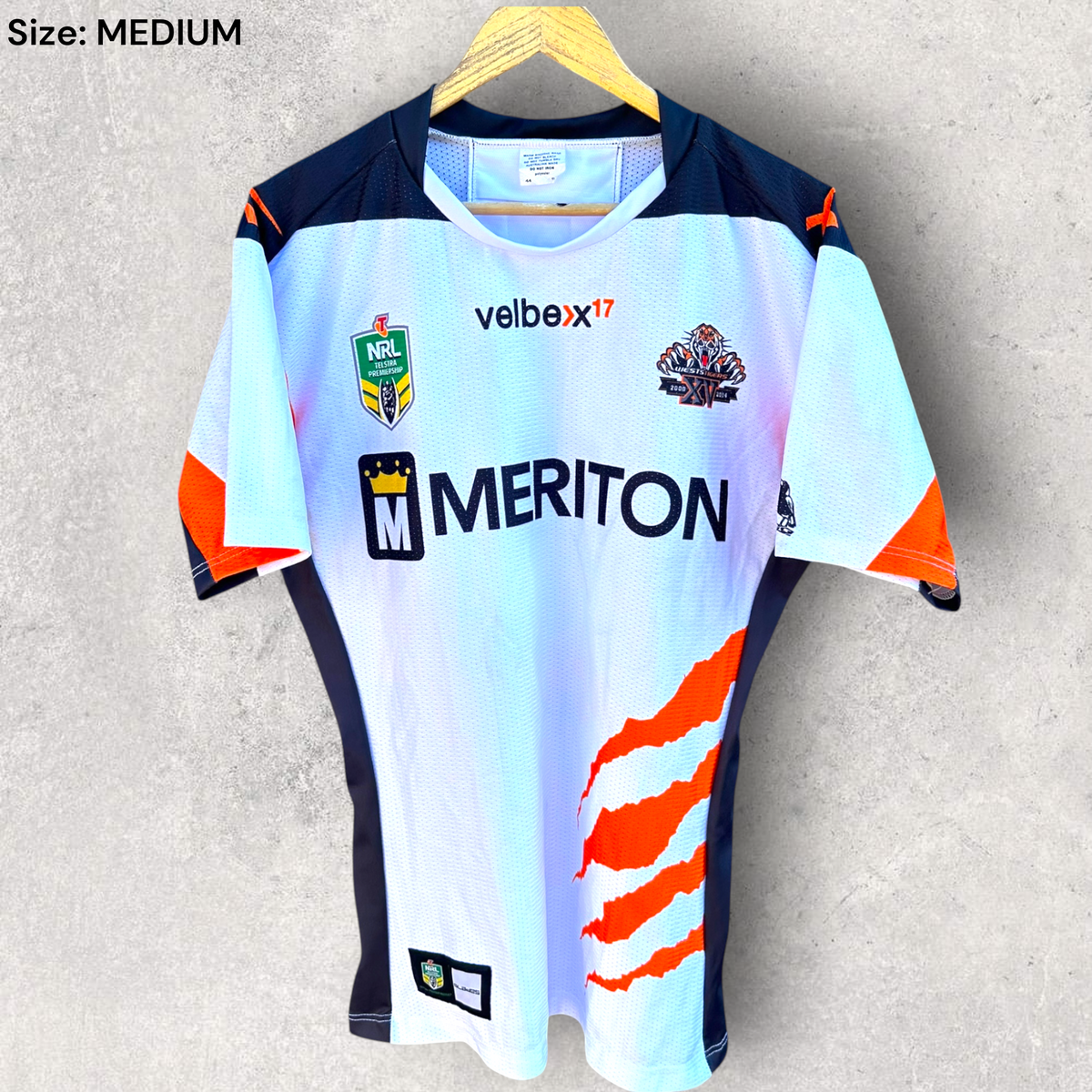 Wests Tigers 2014 Alternate Player Cut NRL Jersey