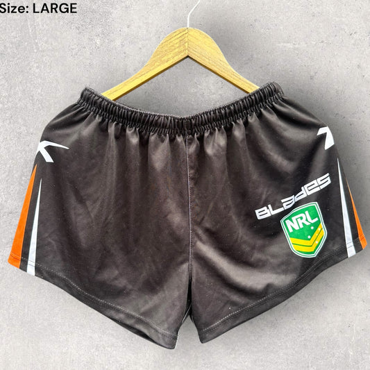 WESTS TIGERS 2013 NRL MATCH SHORTS