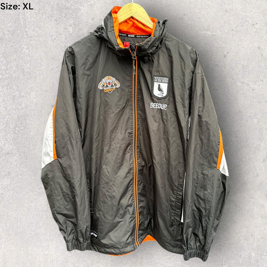 WESTERN SUBURBS MAGPIES GEED UP WINDBREAKER JACKET PLAYER ISSUED